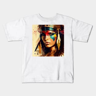 Powerful Egyptian Warrior Woman #2 Kids T-Shirt